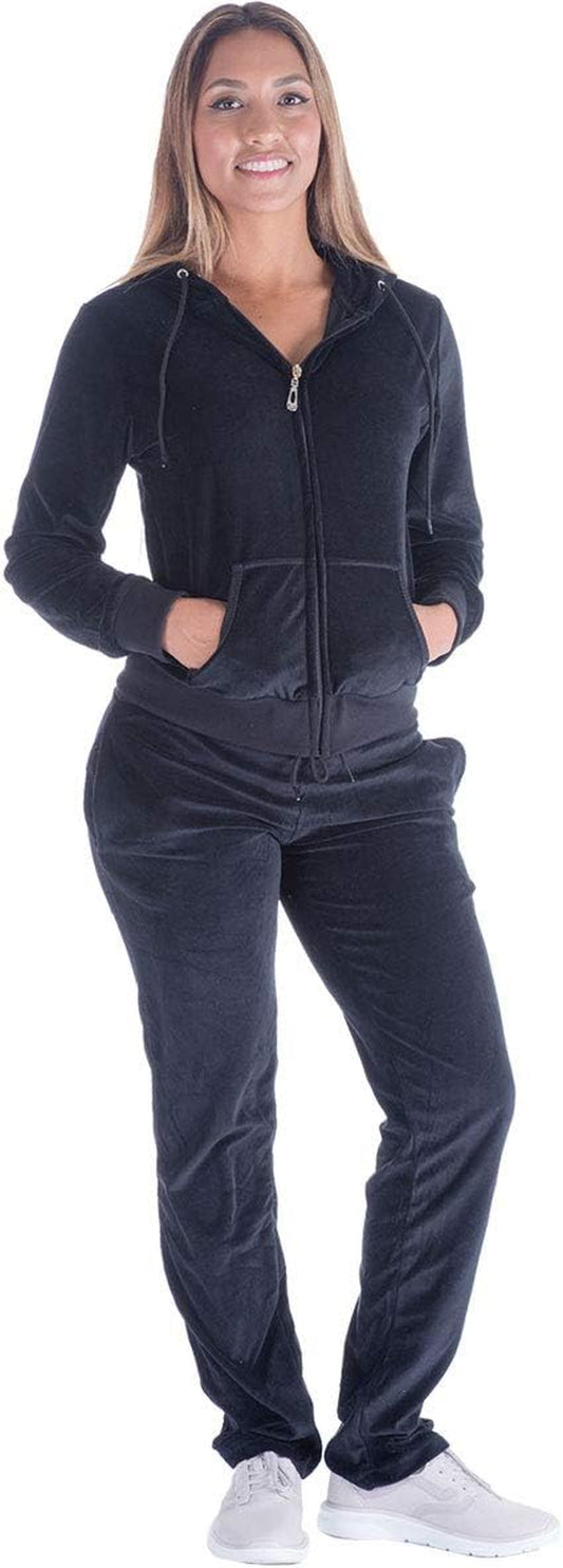 Velour Tracksuits Womens 2 Piece Sets Jogging Sweatpants Outfits